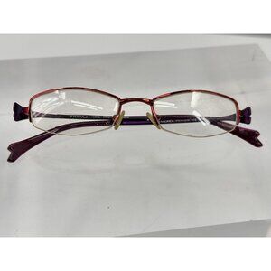 Koali Eyeglasses Frame 6305K 47-18-140 Red/purple Half Rimless Metal (M)
